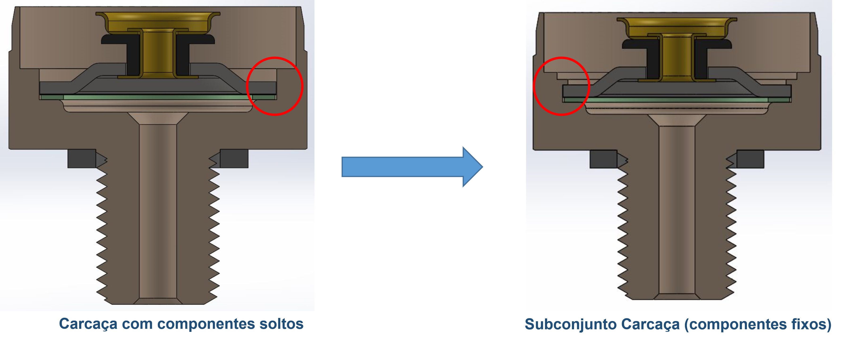 A grande diferença em nossos interruptores são seus componentes fixos, realizando a vedação completa e impedindo vazamentos.